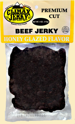honey glazed beef jerky package