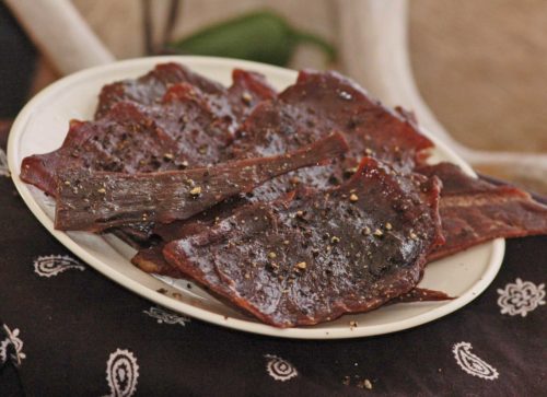 peppered elk jerky