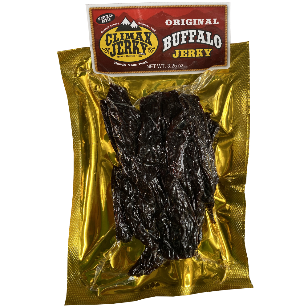 Hickory Smoked Buffalo Jerky 3.25oz - Climax Jerky