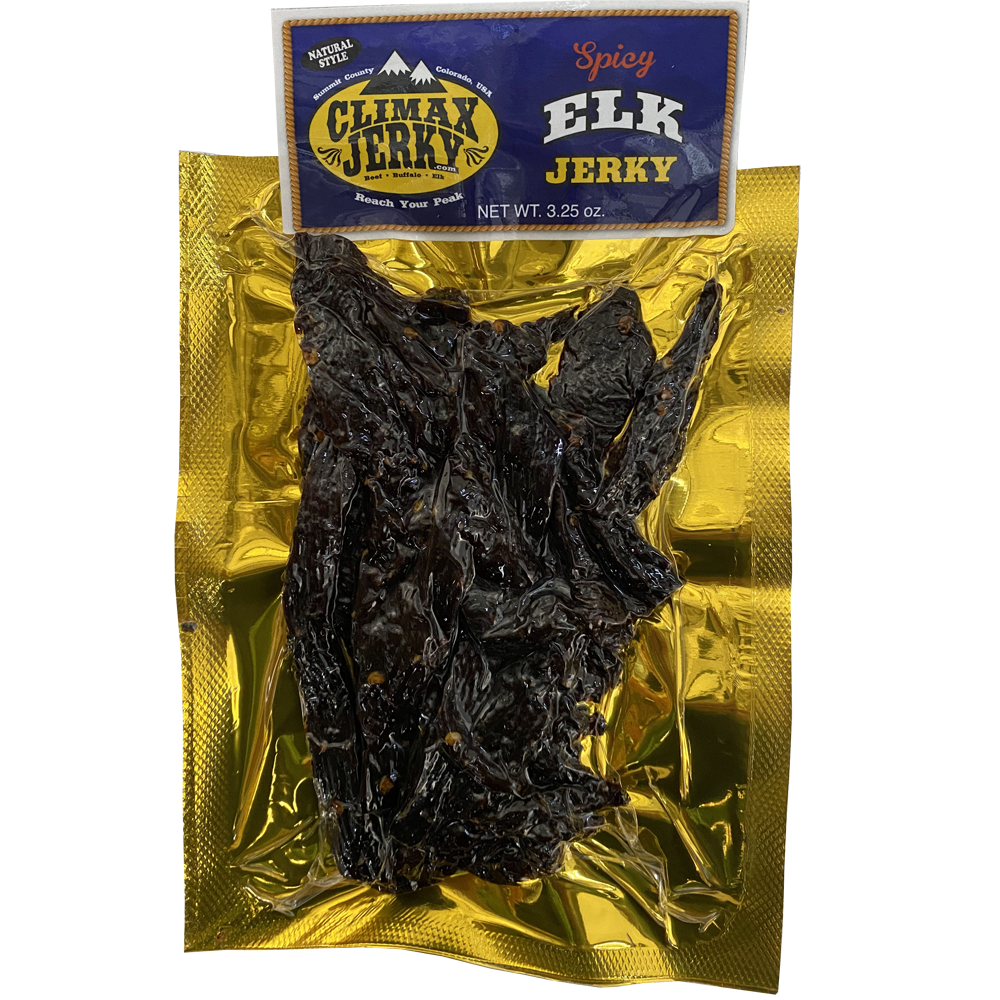 Spicy Elk Jerky 3.25oz - Climax Jerky